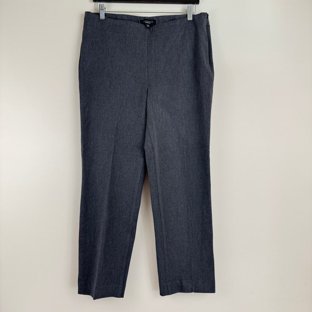Talbots Pants Women's 14  Heritage Dress Gray Tailored Career Trousers READ